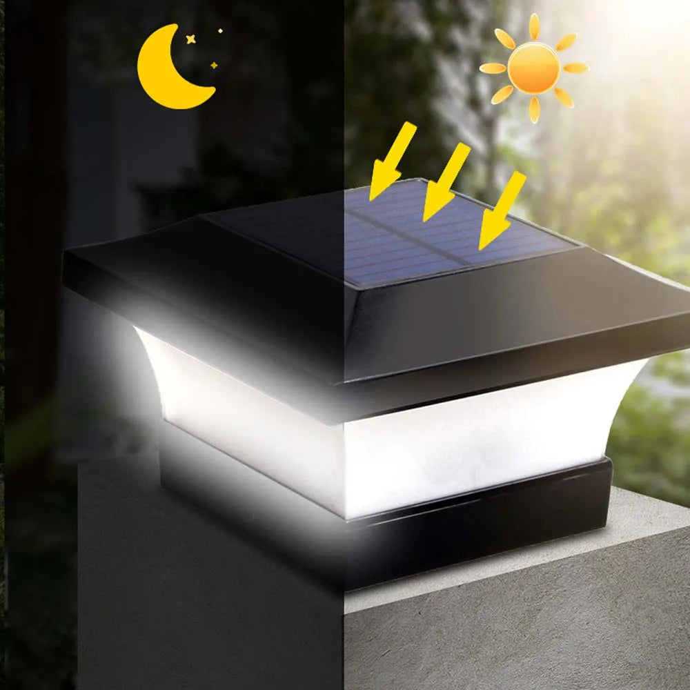 Luminária LED Para Jardim Impermeável Com Painel Solar House Solution